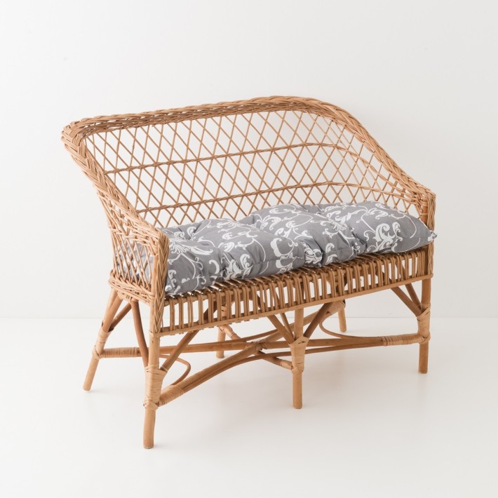 Marcel low-backed rattan armchair