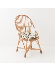 Marcel low-backed rattan armchair