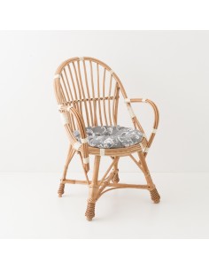 Marcel low-backed rattan armchair