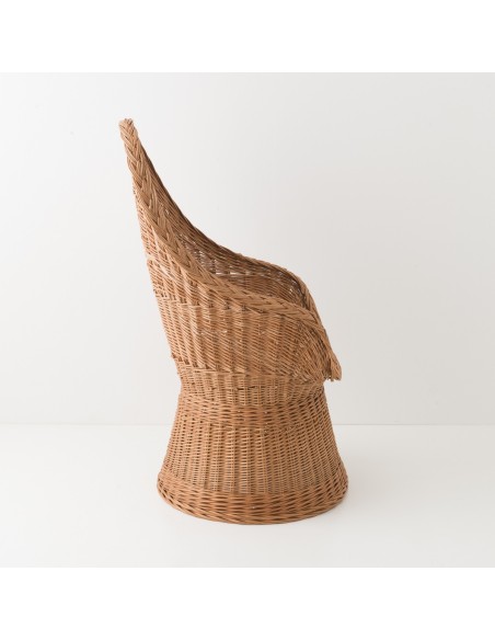 Marcel low-backed rattan armchair