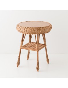 Marcel low-backed rattan armchair