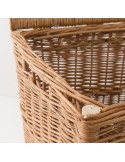 Marcel low-backed rattan armchair