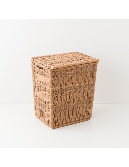 Panier à linge en osier ht 60 cm rectangulaire
