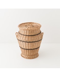 Marcel low-backed rattan armchair