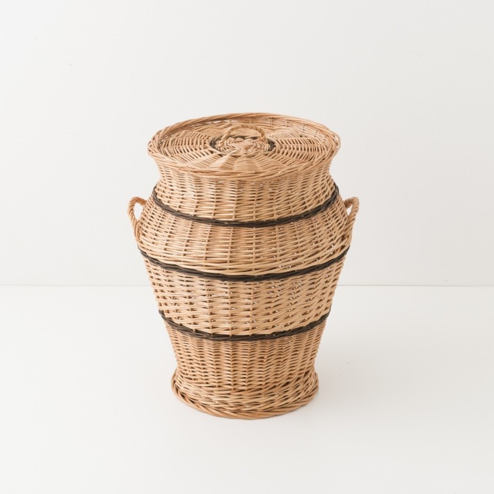 Marcel low-backed rattan armchair