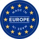 Panier à commissions en osier motif bleu rose made in Europe