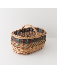 Marcel low-backed rattan armchair