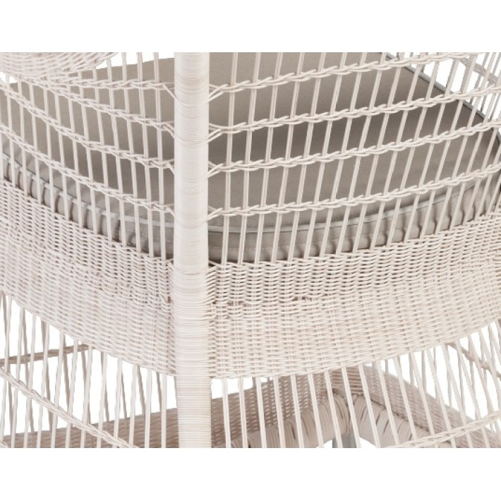 Zenith outdoor armchair in Galet resin