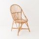 Marius wicker armchair without cushion