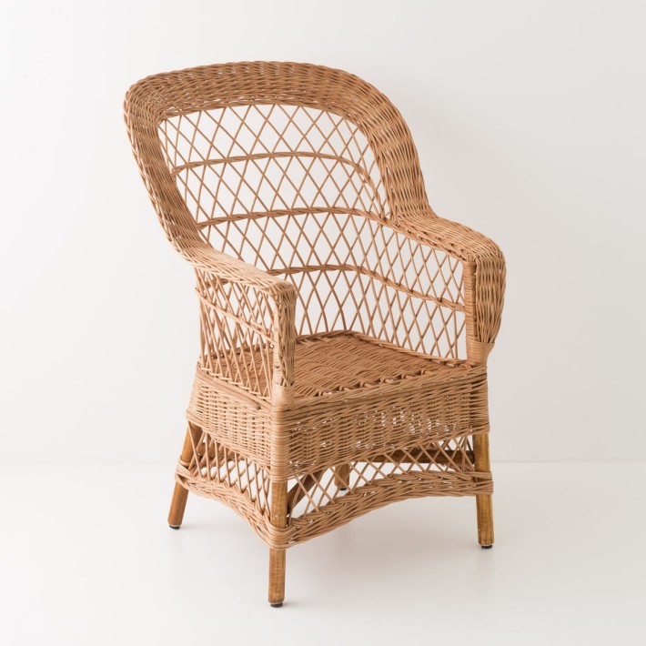 Antonin wicker armchair without cushion