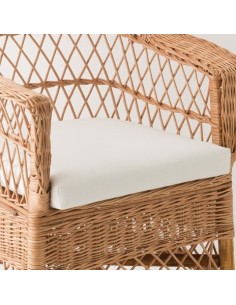 Antonin wicker armchair without cushion