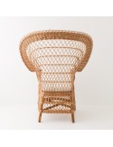 Antonin wicker armchair without cushion