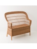 Antonin wicker armchair without cushion