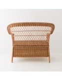 Antonin wicker armchair without cushion