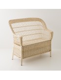 Antonin wicker armchair without cushion