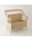 Antonin wicker armchair without cushion