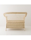 Antonin wicker armchair without cushion