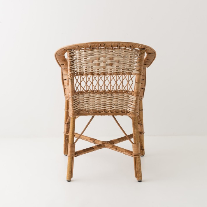 Antonin wicker armchair without cushion
