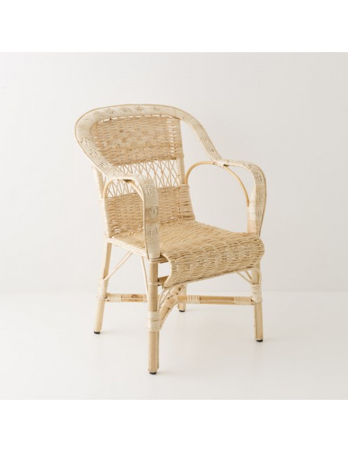 Antonin wicker armchair without cushion