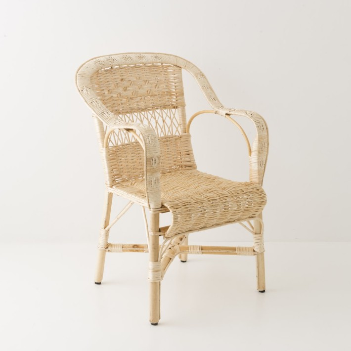 Antonin wicker armchair without cushion