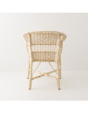 Antonin wicker armchair without cushion