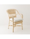 Antonin wicker armchair without cushion