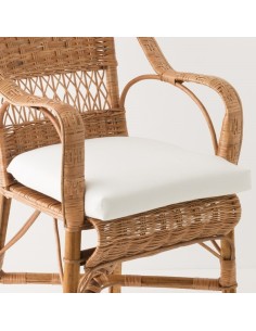 Antonin wicker armchair without cushion