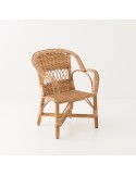 Antonin wicker armchair without cushion