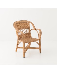 Antonin wicker armchair without cushion