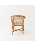 Antonin wicker armchair without cushion