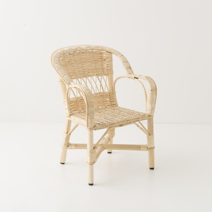 Antonin wicker armchair without cushion