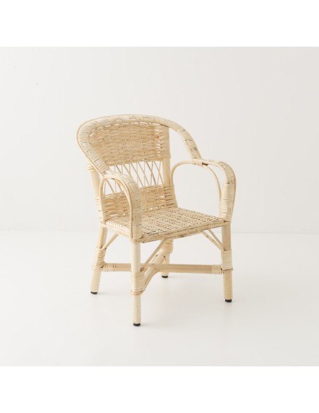 Antonin wicker armchair without cushion