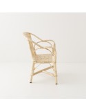 Antonin wicker armchair without cushion