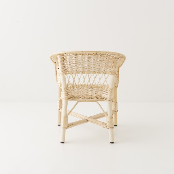 Antonin wicker armchair without cushion