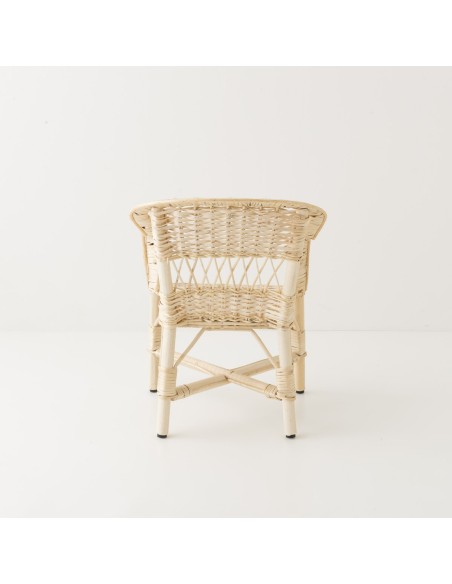 Antonin wicker armchair without cushion