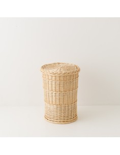 Wicker laundry basket 54 cm high