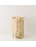 Wicker laundry basket 54 cm high