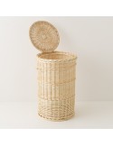 Wicker laundry basket 54 cm high