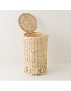 Wicker laundry basket 54 cm high 2