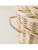 Wicker laundry basket 54 cm high