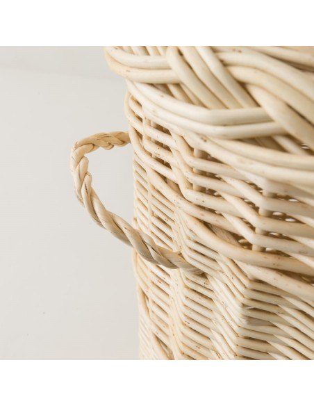 Wicker laundry basket 54 cm high