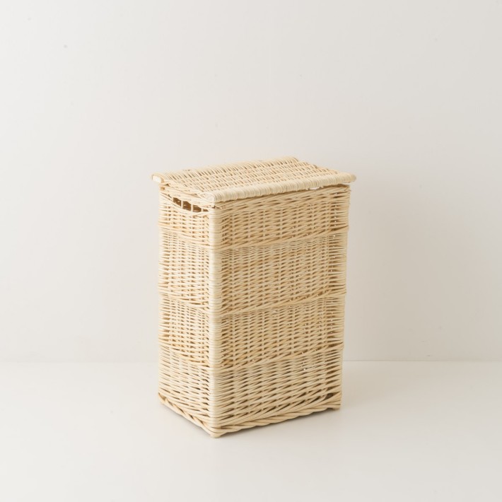 Wicker laundry basket 54 cm high