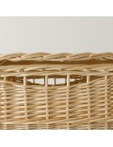 Wicker laundry basket 54 cm high