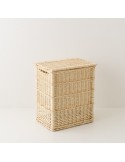 Wicker laundry basket 54 cm high