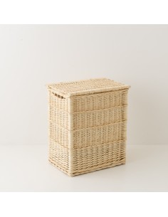 Wicker laundry basket 54 cm high