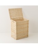 Wicker laundry basket 54 cm high