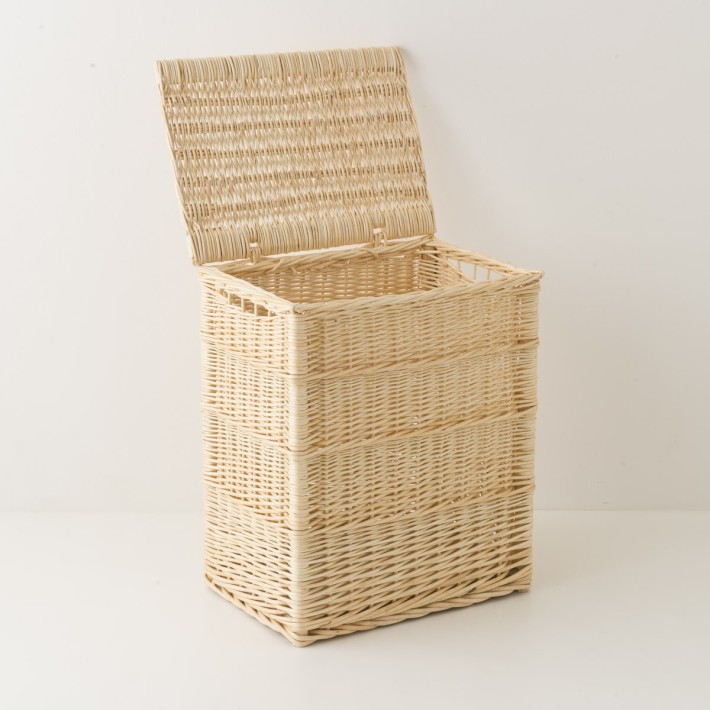 Wicker laundry basket 54 cm high