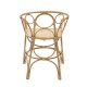 Rattan table armchair Gingko Bulles view from 3/4