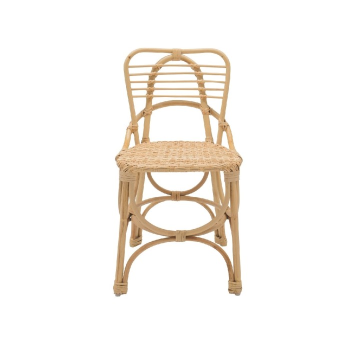 Chaise enfant en rotin Gingko Horizon vue de face