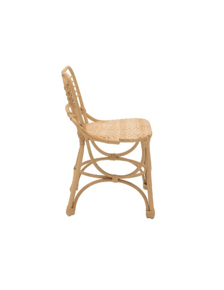 Chaise enfant en rotin Gingko Horizon vue de côté